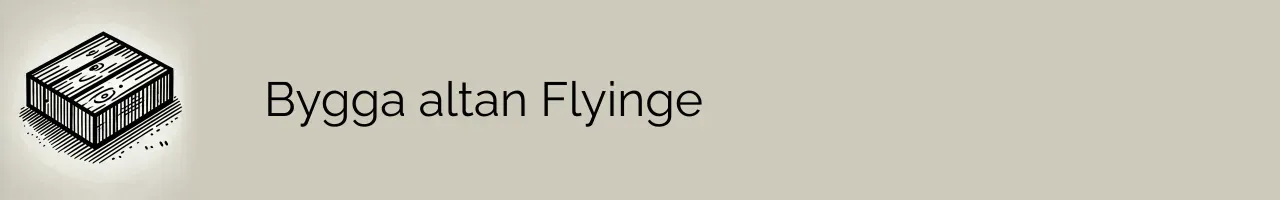 Bygga altan Flyinge